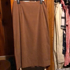 Suede skirt